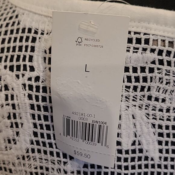 Banana Republic sz L open crocheted top - Picture 5 of 11